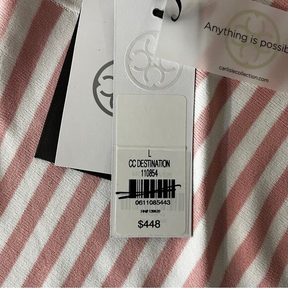 Carlisle Asymmetrical Striped Knit top multicolor - L - Picture 10 of 11